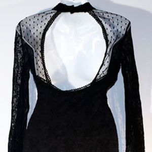 Free People black lace mini